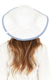 Laundry by Design Women Summer Beach Floppy Travel Gingham Brim Straw Hat