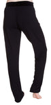 Steve Madden Rayon Jersey Knit Sleep Pants with Velvet Knit Waistband Jet Black - Medium