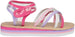 Girl's Strappy Open-Toe Ankle Strap Flat Sandals with Clear Vinyl Straps