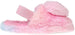 Kensie Girl's Warm Faux Fur Slipper With Elastic Back And Heart Pom Pom Fluffy Slippers For  Girls