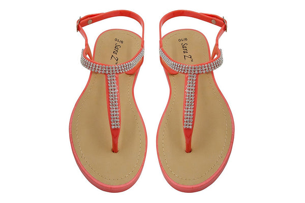 Sara Z Ladies T-Strap PCU Sandal