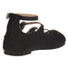bebe Girls Ballet Flats with Glitter and Metallic Straps