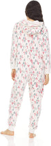 Bearpaw Women's Onesie Pajamas with Fluffy Hoodie, One Piece Fuzzy Pajama Set