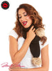 Marilyn Monroe Women Bubble Knit Oblong Scarf With Faux Fur Pom Pom