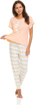 Women's Graphic Tee and Jogger Pants Sleepwear Set, 2-Piece Fuzzy Pajamas for Women