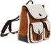 Women's Vintage Drawstring Flap Backpack/Bookbag for Laptop, School, College Students, Office, and Travel - Cute Fashion Backpack, Hickory