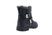 bebe Girls Big Kid Easy Pull-On Short Mid-Calf Ankle Boots Embellished with Faux Fur Trim and Buckles