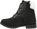 bebe Girls’ Fashion Warm Boots for Little/Big Girls, Faux Fur Knee High Leather Boots with Rhinestone Logo Straps for Winter