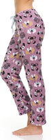 Women's Sleep & Lounge Plush Pajama Pants with Lurex Drawstring