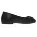 Chatties Women's Ballet Flats Perforated with Rhinestones Slip-On Shoes Microsuede