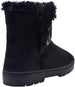 Chatz Women's 6" Short Mid High Microsuede Winter Boots with Faux Fur Trim