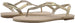 Chatties Women’s Shimmer Rhinestone Thong Sandal with Elastic Back Strap - Open Toe Summer Shoe