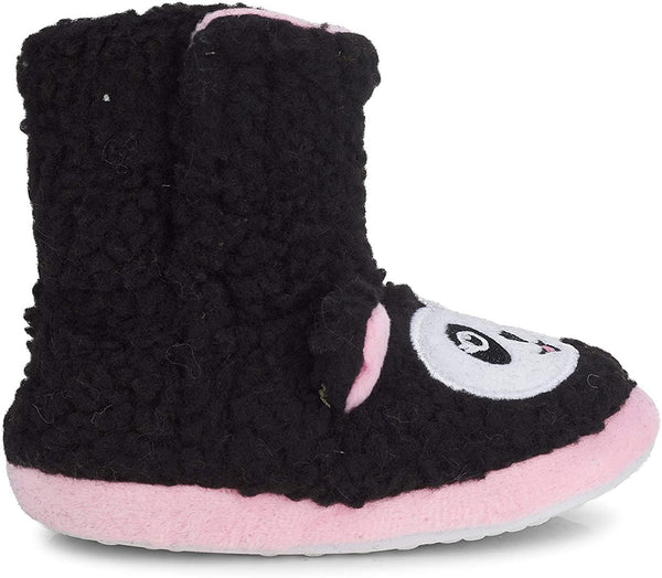 Delias Toddler Girls' Little Kid Slip On Plush Animal House Slippers, Cute Fluffy Warm Comfortable Shoes for Home Assorted
