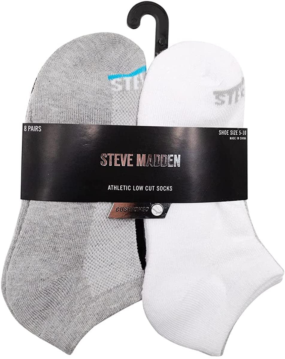 Women's Mesh Athletic, Running, Casual Cozy Low Cut Ankle Socks, 8-Pack, Size 9-11