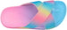 Girl's Summer Open-Toe Sparkly Glitter Flat Slide Sandals with Criss-Cross Straps