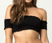 Women’s Bandeau Bralette Off Shoulder Crop Top Bra (3 Pack)