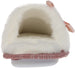 bebe Girls Fluffy And Cute Scuff Glitter Slippers With Faux Fur Satin Bow