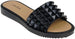 Women's Casual Studded Flat Slide Sandals, Fancy and Dressy Flats for Women