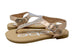 Bebe Girls Big Kid Metallic Rhinestone Thong Slide Sandal With Adjustable Back Strap - Fashion Summer Bling Shoes