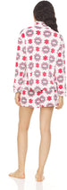 Women's Long Sleeve Pullover Zip Top and Shorts, 2-Piece Pajama Set For Women