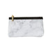 Cosmopolitan 3 Piece Cosmetic Bag & Case Portable Carry on Travel Toiletry Bag Makeup Quart Luggage Pouch Handbag Organizer for Women (Marble)
