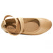 Sara Z Womens Ballet Flat Slip On Shoes with Elastic Ankle Straps Tan Brown Size 9/10