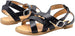Rampage Girls' Big Kid Slip-On Strappy Sandals with Studded Welt Detail, Open-Toe Flat Fashion Summer Shoes