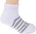 K Swiss Baby Girls Quarter Socks - Comfortable, Moist Wicking, Non-Slip Grip Kids Socks, for 10-Pack