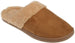 Women's Microsuede Slipper With Faux Fur Collar And Memory Foam Insoles