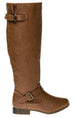 Sara Z Ladies Riding Boot with Back Studs (Cognac) Size 8