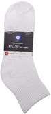 Ben Sherman Menâ€™s 10-Pack Quarter Length Solid Socks - Logo Bottom Print, Ribbed Trim