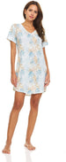 Women's Soft and Comfy Sleepwear, V-Neck Sleepshirts/Nightgown/Loungewear