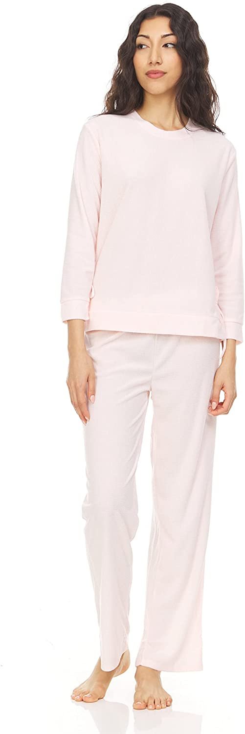 Women's Long Sleeve Pullover Top with Pants, 2-Piece Pajama Set For Women