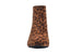 Via Rosa Women’s Short Low Heeled Microsuede Leopard Print Dress Ankle Boots
