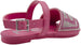 bebe Girls' Big Kid Slip-On Rhinestone Strap Sandals, Open-Toe Flat Fashion Summer Shoes