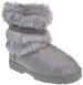bebe Girls Fashion Warm Winter Boots for Girls, Faux Fur Cuff Chatz Microsuede Ankle Boots