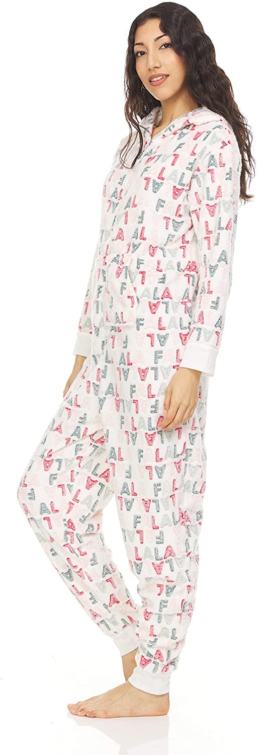 Bearpaw Women's Onesie Pajamas with Fluffy Hoodie, One Piece Fuzzy Paj –  Trendilize