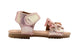 dELiAs Toddler Girls Fashion Sandals Shimmery Flats with Ruffles