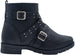 Via Rosa Women’s Short Ankle Moto Boots Embellished with Studded Straps and Buckles