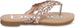 bebe Girlsâ€™ Big Kid Metallic Braided Flip Flop Thong Slide Sandal - Fashion Summer Slipper Shoe