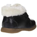 bebe Toddler Girls Ankle Boots Straps Fur Cuffs Slip-On Fashion PU Shoes