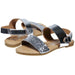 bebe Metallic Sandals with Glitter Straps for Girls
