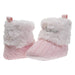 bebe Infant Girls Knit Boots with Cuffs Soft Lightweight Slip-On Sock-Like Shoes