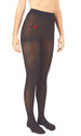 Marilyn Monroe Womens Ladies 3Pack Footed Opaque Tights With Lip Embroidery (See More Colors and Sizes)