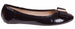 Chatties Ladies Patent Pu Ballet Flat with Bow Size 11 (Black) - (Multiple Colors and Sizes Available)