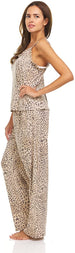 Women's Lettuce Edge Tank Top and Sleepwear Pants, 2-Piece Sleep and Lounge Pajama Set