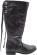 Via Rosa Womens Slip On Tall Winter Boots with Lace Up Back Design