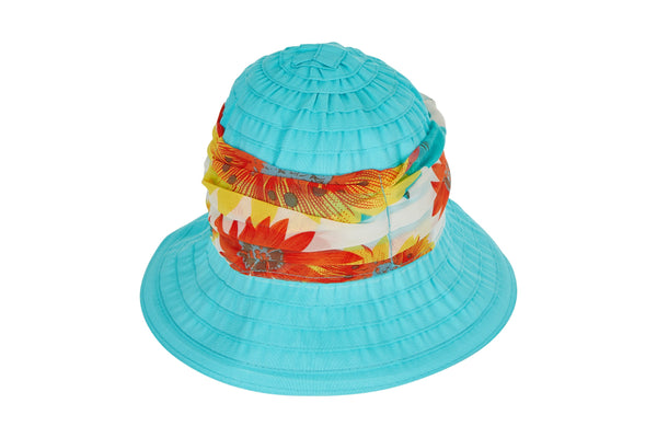 Laundry By Shelli Segal Womens Summer Sun Bucket Hat - Travel Packable Foldable