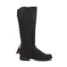 Sara Z Womens 15" Pu Knee High Boots with Back Lace