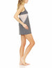 Laundry by Shelli Segal Womens Yummy Jersey Chemise Nightdress | Elegant Lightweight Sleepwear w/ Waist Lace Detail | Sleeveless Adjustable Straps w/ "V" Back Cutout | Small to Extra Large Sizes